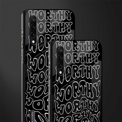 worthy black glass case for mi a3 redmi a3 image-2