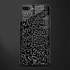 worthy black glass case for realme c1 image