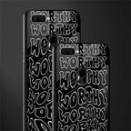 worthy black glass case for oppo a7 image-2