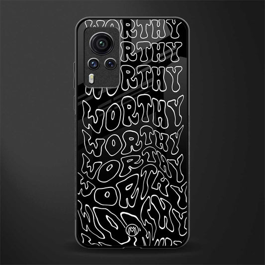 worthy black glass case for vivo x60 pro image