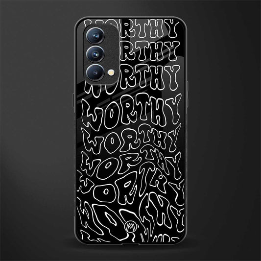 worthy black glass case for oppo f19s image
