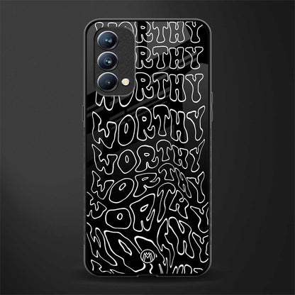 worthy black glass case for oppo f19 image