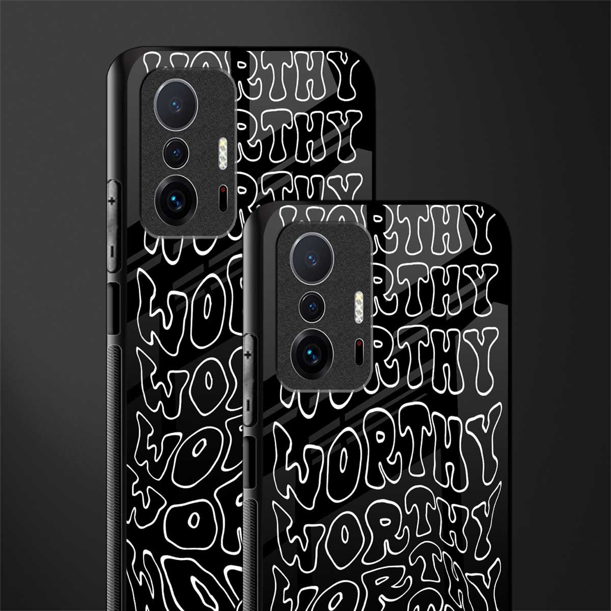 worthy black glass case for mi 11t pro 5g image-2