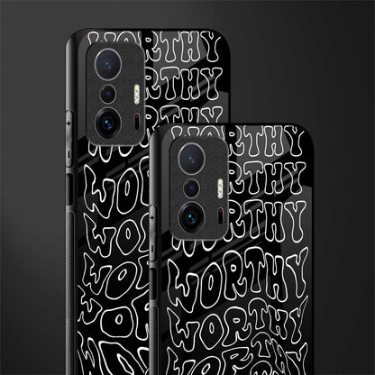 worthy black glass case for mi 11t pro 5g image-2