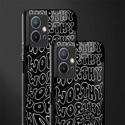 worthy black glass case for vivo y75 5g image-2