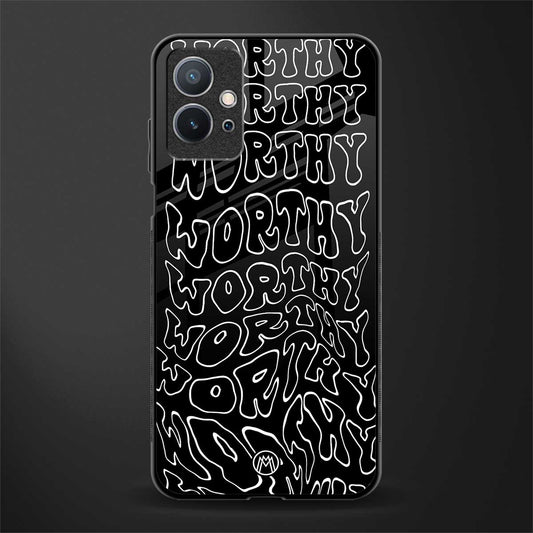 worthy black glass case for vivo y75 5g image