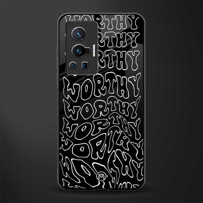 worthy black glass case for vivo x70 pro image