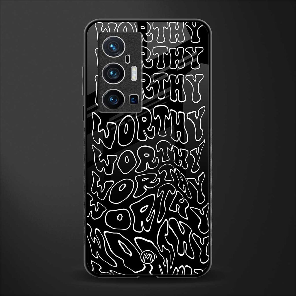 worthy black glass case for vivo x70 pro plus image