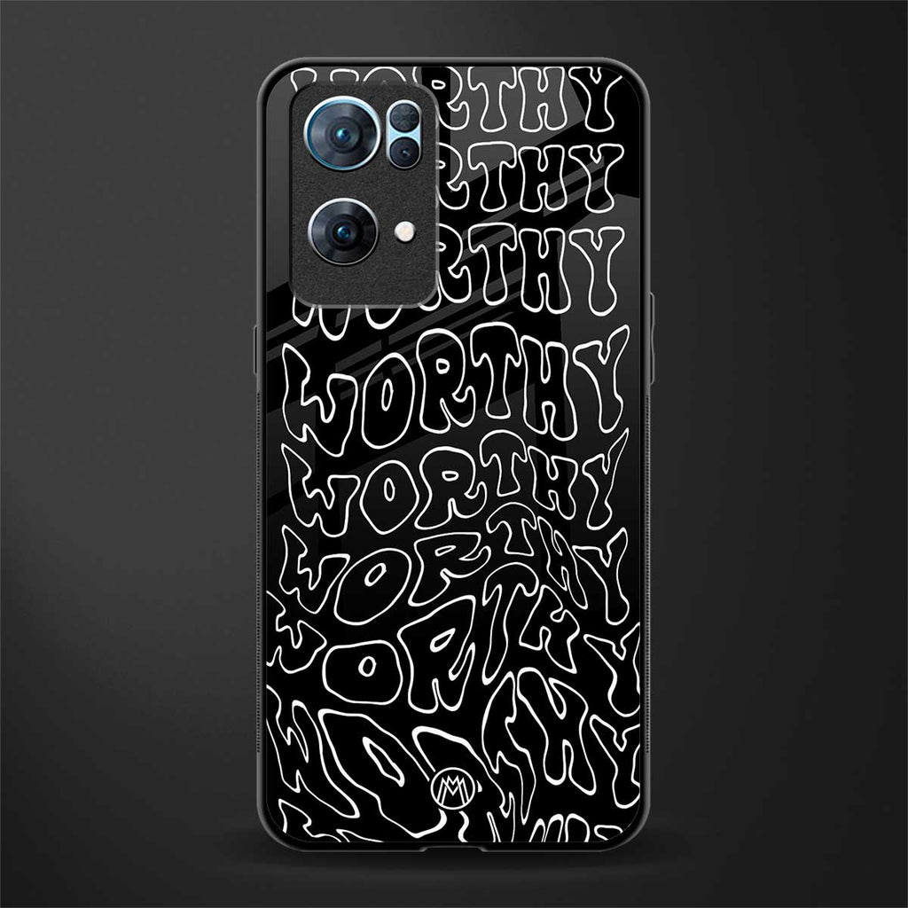 worthy black glass case for oppo reno7 pro 5g image