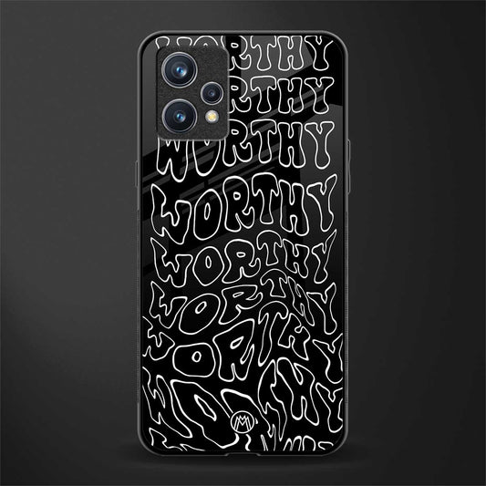 worthy black glass case for realme 9 pro plus 5g image