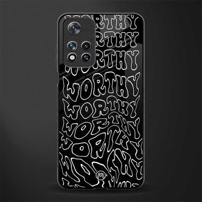 worthy black glass case for poco m4 pro 5g image