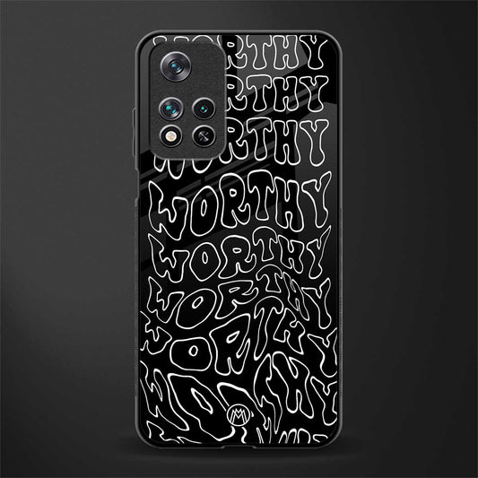 worthy black glass case for poco m4 pro 5g image