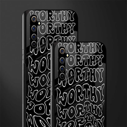 worthy black glass case for realme x50 pro image-2