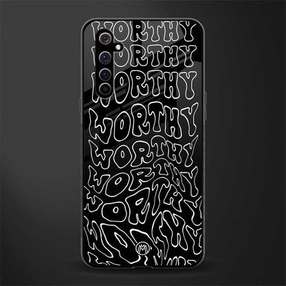 worthy black glass case for realme x50 pro image