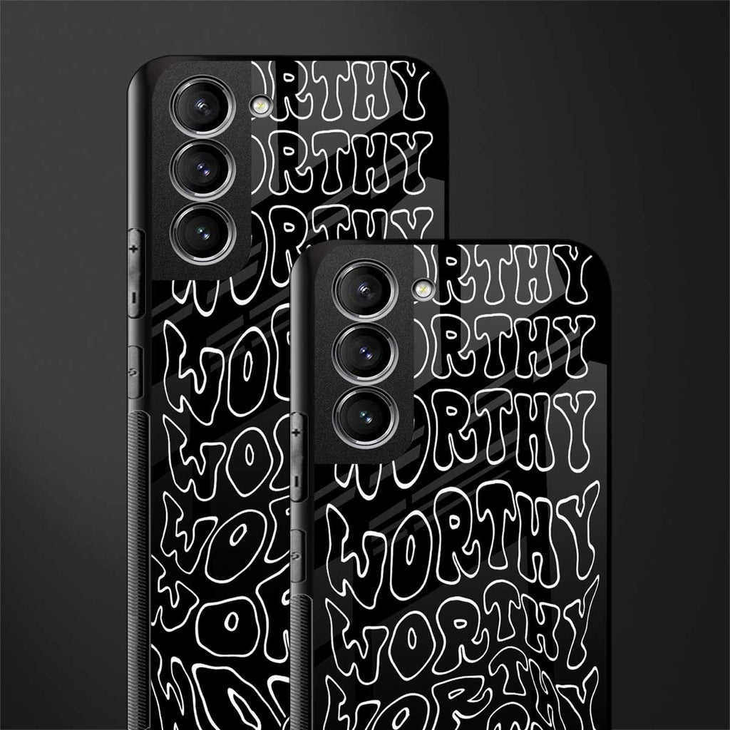 worthy black glass case for samsung galaxy s21 fe 5g image-2