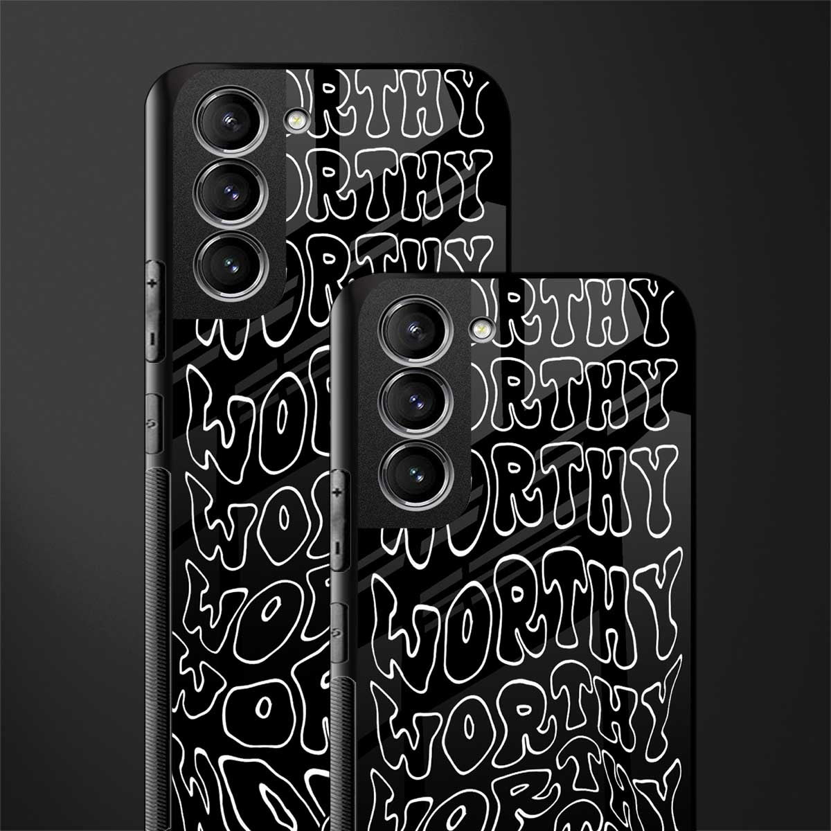 worthy black glass case for samsung galaxy s22 5g image-2