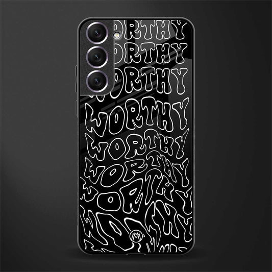 worthy black glass case for samsung galaxy s21 plus image