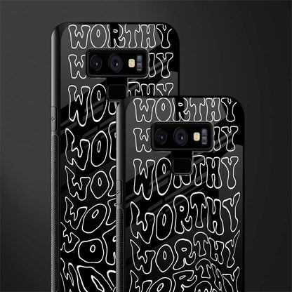 worthy black glass case for samsung galaxy note 9 image-2