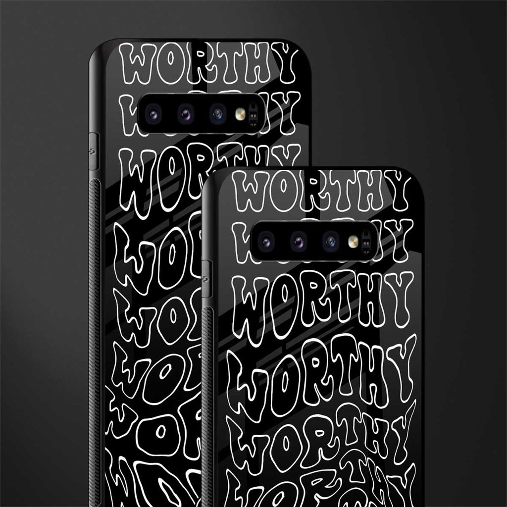 worthy black glass case for samsung galaxy s10 image-2
