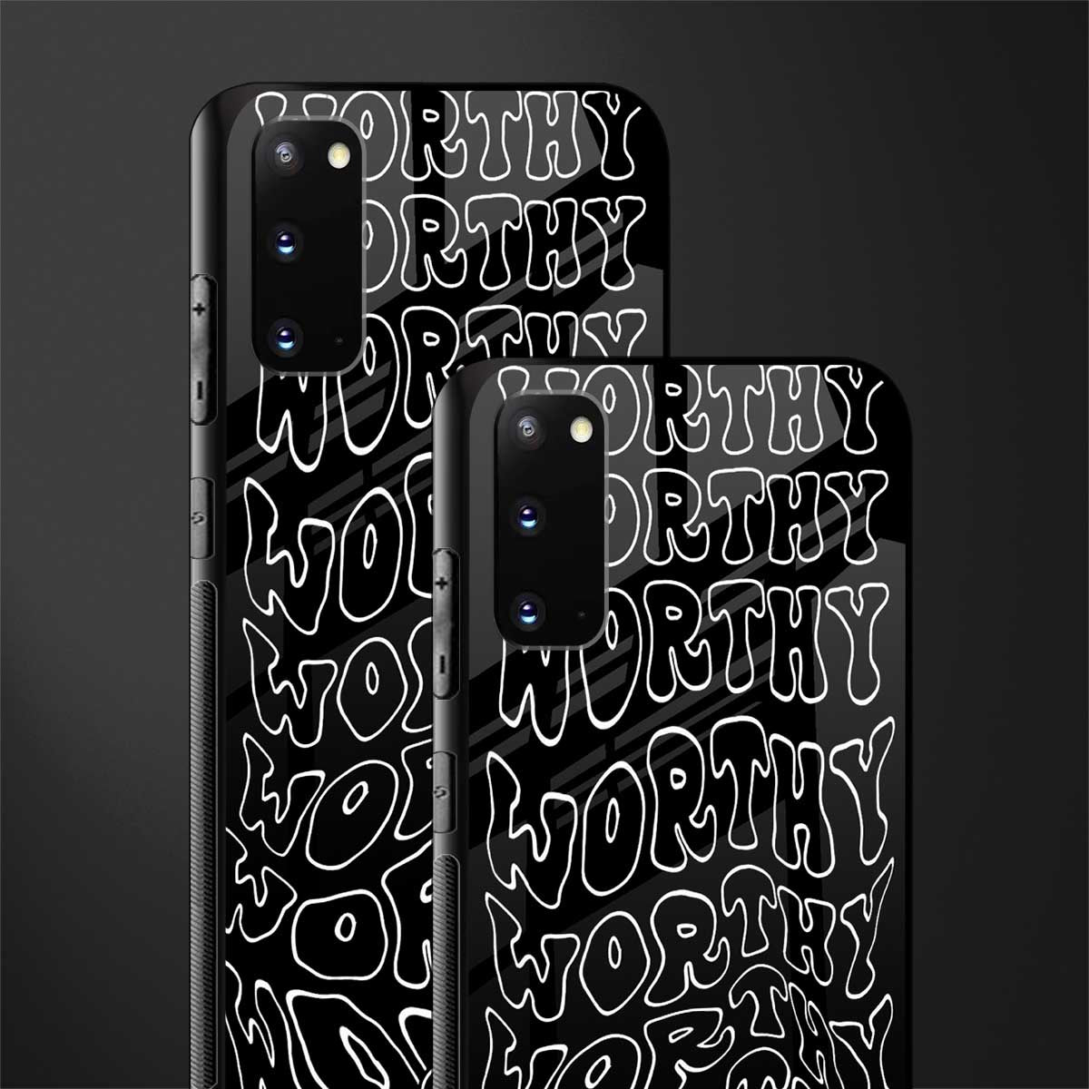 worthy black glass case for samsung galaxy s20 image-2