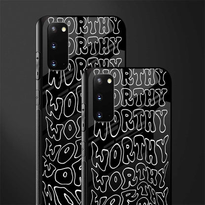 worthy black glass case for samsung galaxy s20 image-2