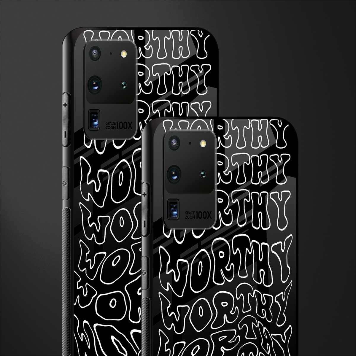 worthy black glass case for samsung galaxy s20 ultra image-2