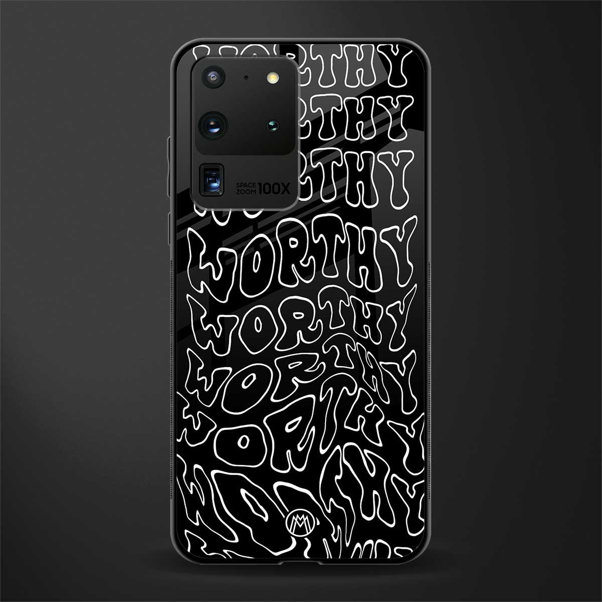 worthy black glass case for samsung galaxy s20 ultra image