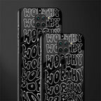 worthy black glass case for redmi note 9 image-2