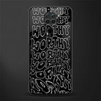 worthy black glass case for redmi note 9 image