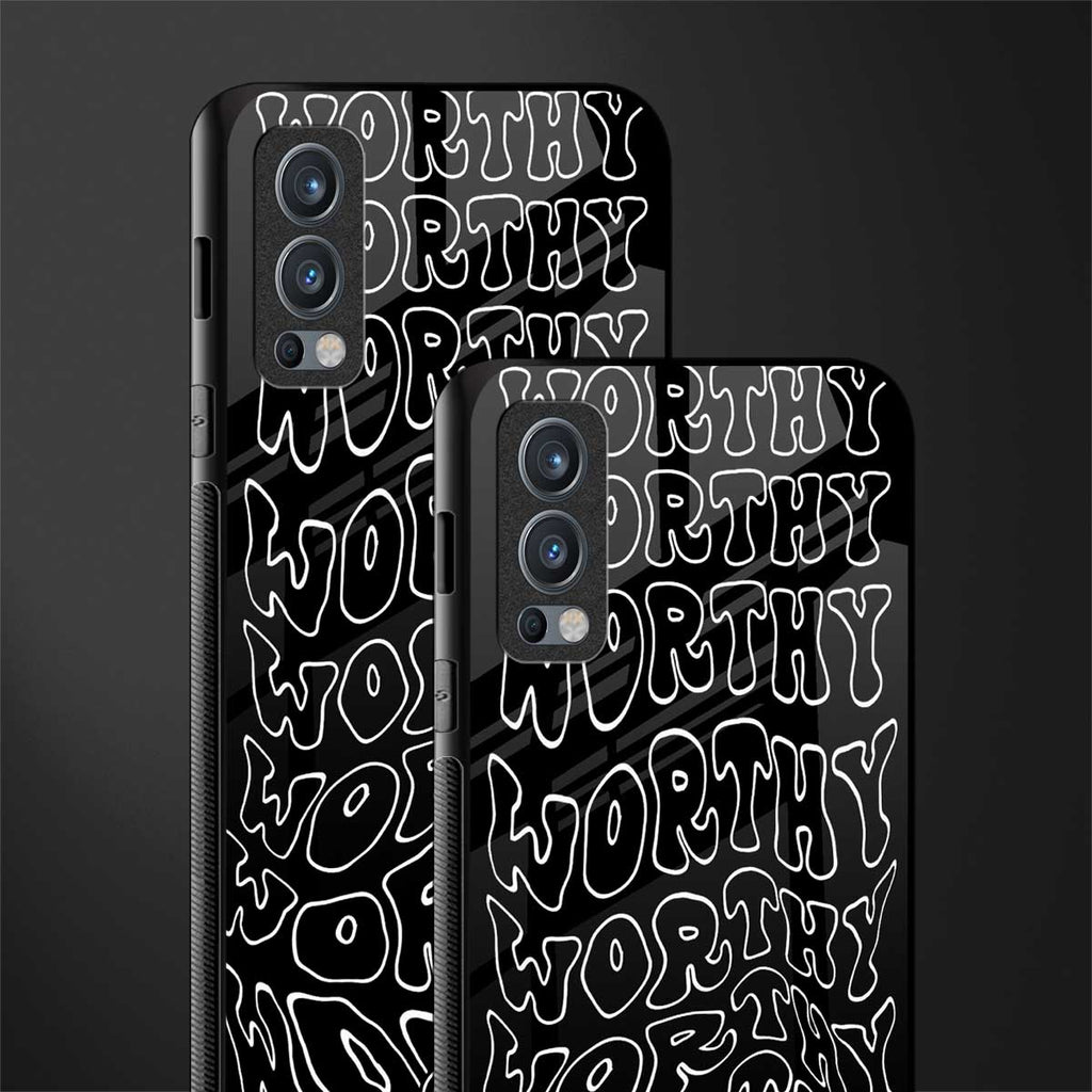 worthy black glass case for oneplus nord 2 5g image-2