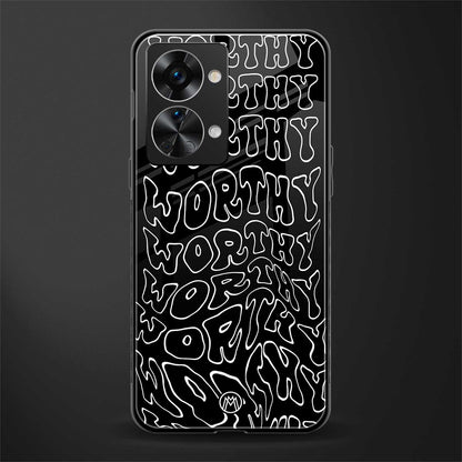 worthy black glass case for phone case | glass case for oneplus nord 2t 5g