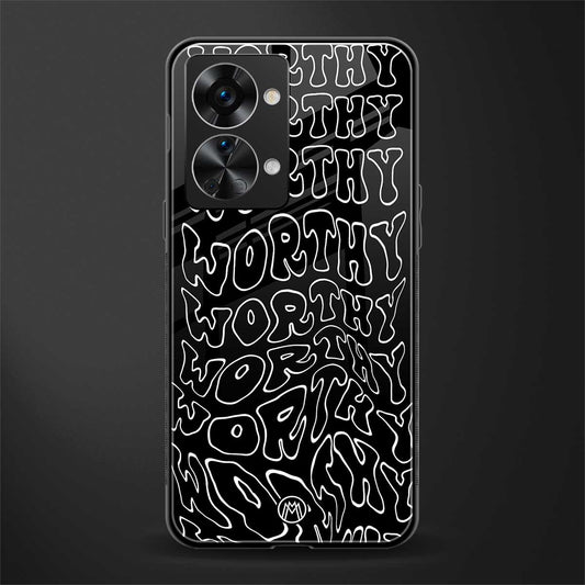 worthy black glass case for phone case | glass case for oneplus nord 2t 5g