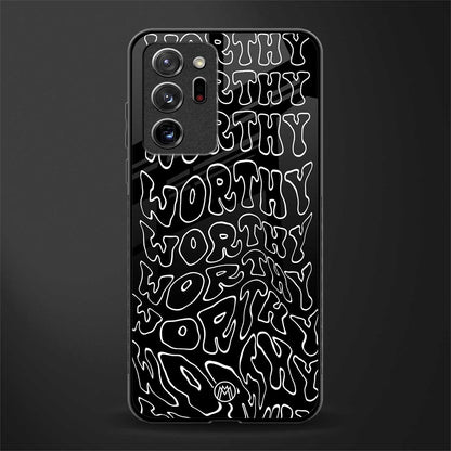 worthy black glass case for samsung galaxy note 20 ultra 5g image