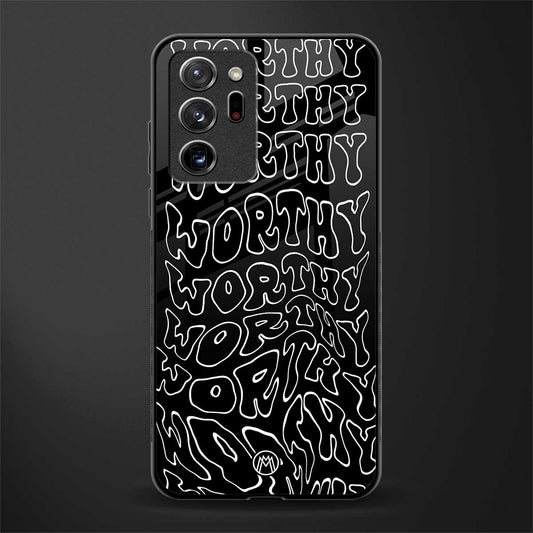 worthy black glass case for samsung galaxy note 20 ultra 5g image