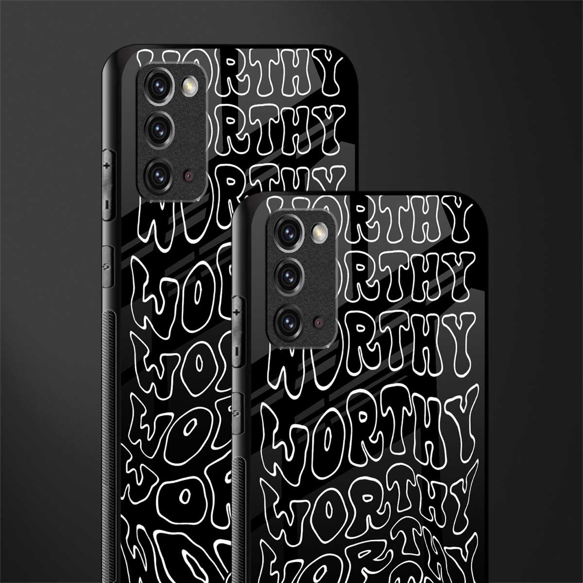 worthy black glass case for samsung galaxy note 20 image-2