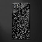 worthy black glass case for realme narzo 20 image