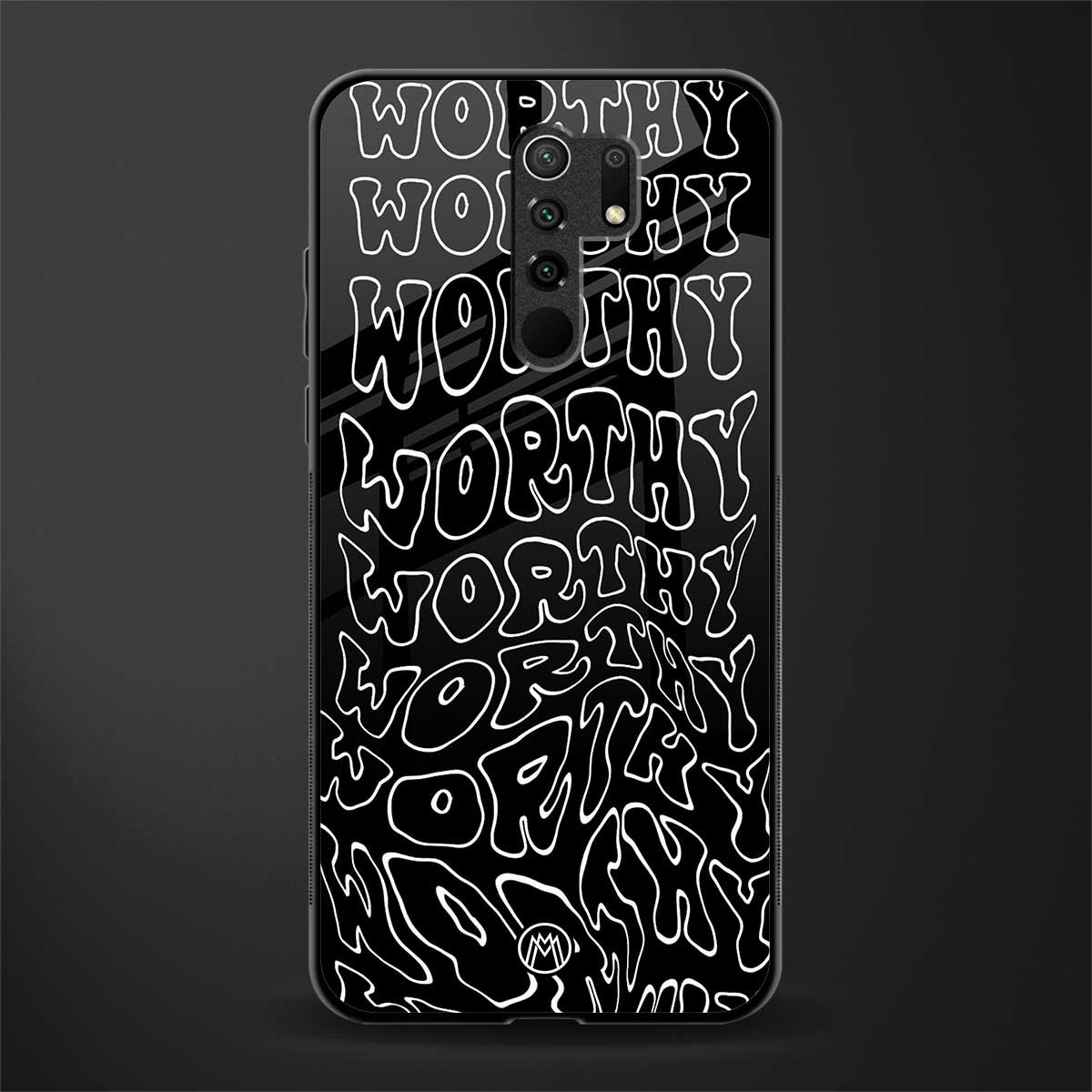 worthy black glass case for poco m2 image