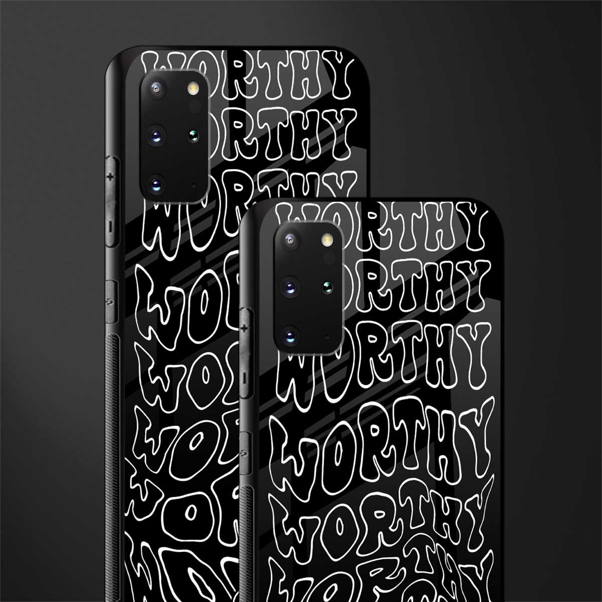 worthy black glass case for samsung galaxy s20 plus image-2