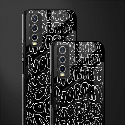 worthy black glass case for vivo y20svivo y20avivo y20g image-2