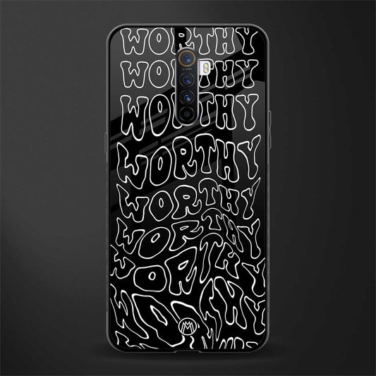 worthy black glass case for realme x2 pro image