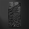 worthy black glass case for redmi 9i image
