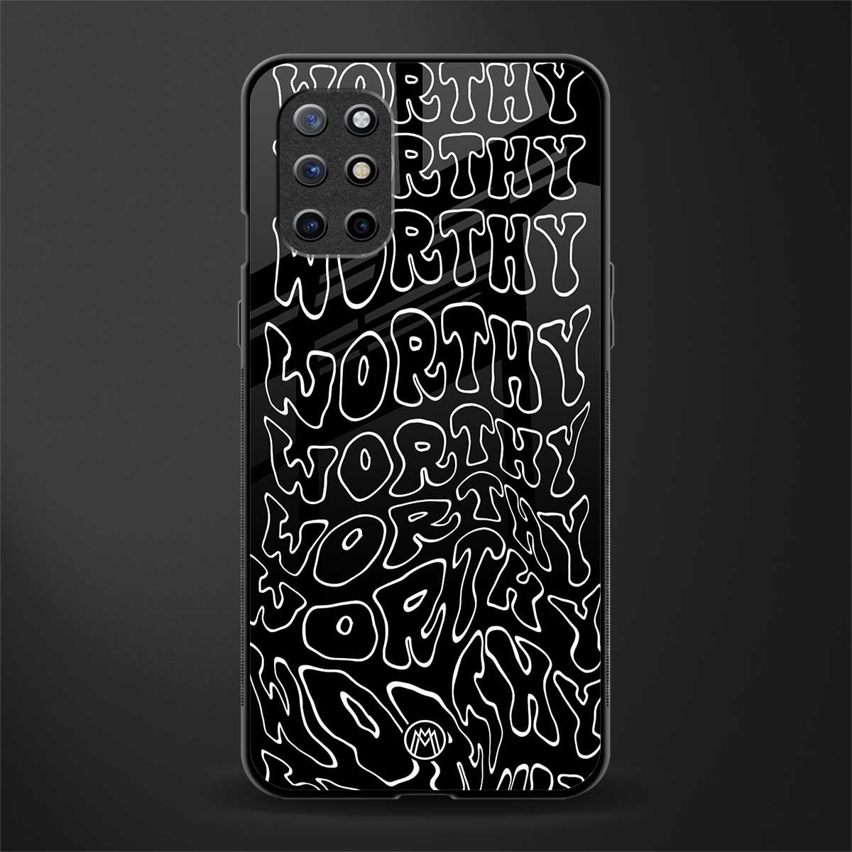 worthy black glass case for oneplus 8t image