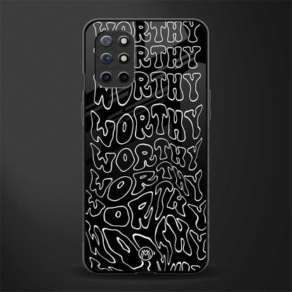 worthy black glass case for oneplus 8t image