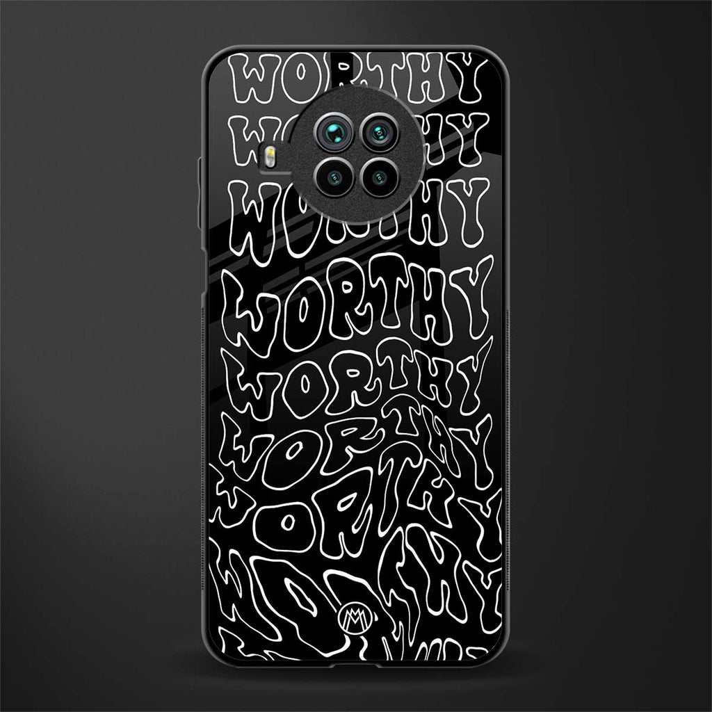 worthy black glass case for mi 10i image