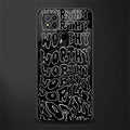 worthy black glass case for redmi 9 image