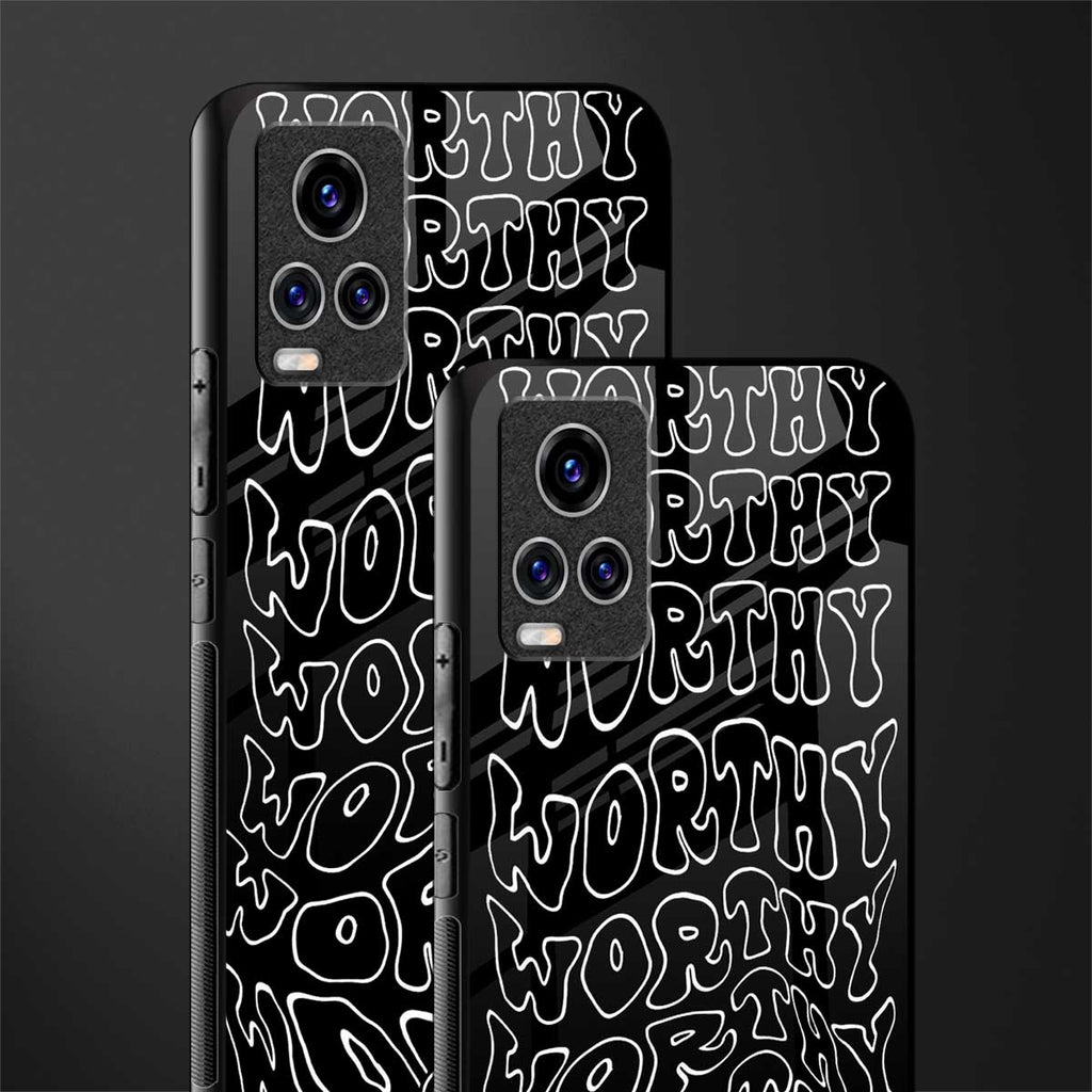 worthy black glass case for vivo v20 pro image-2