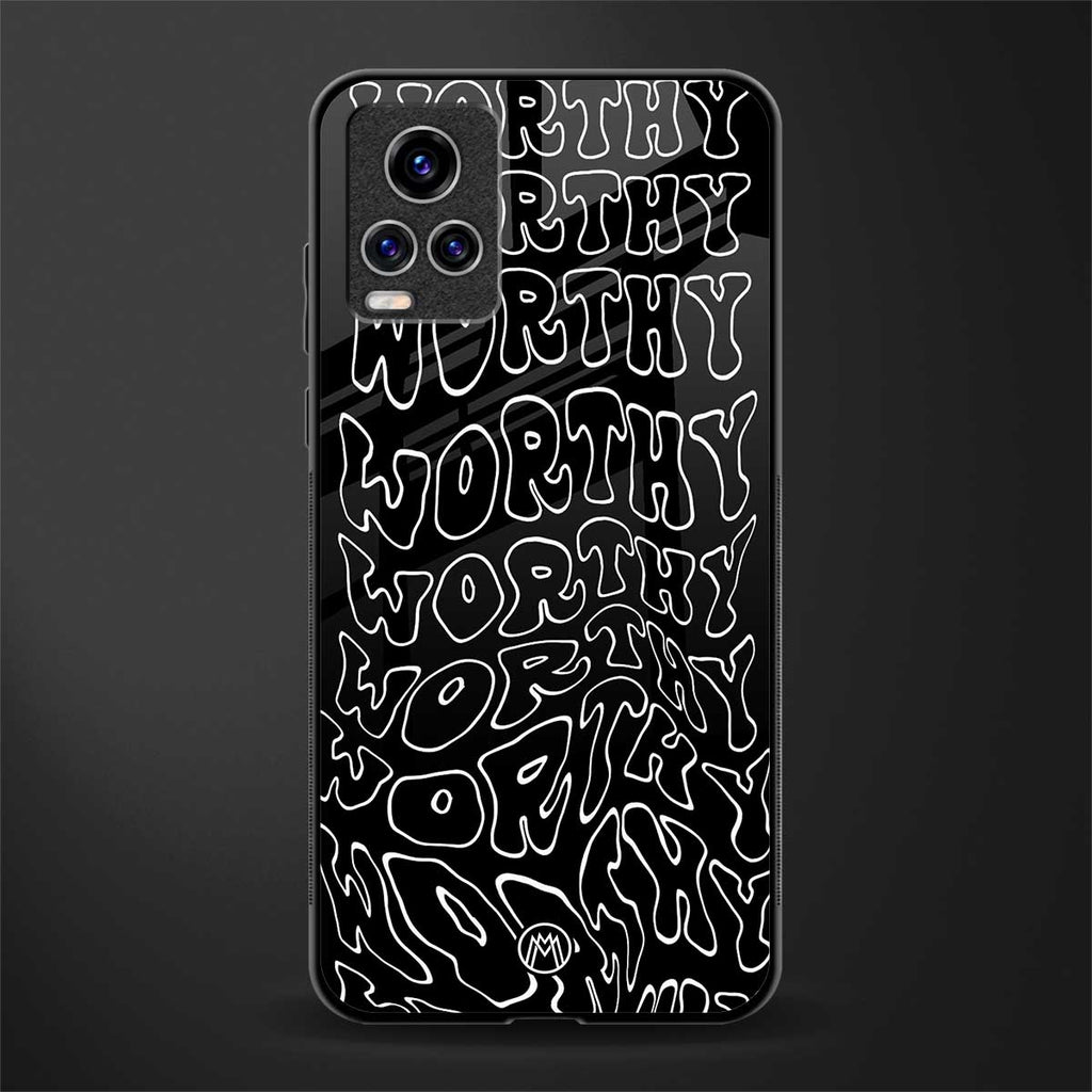 worthy black glass case for vivo v20 pro image