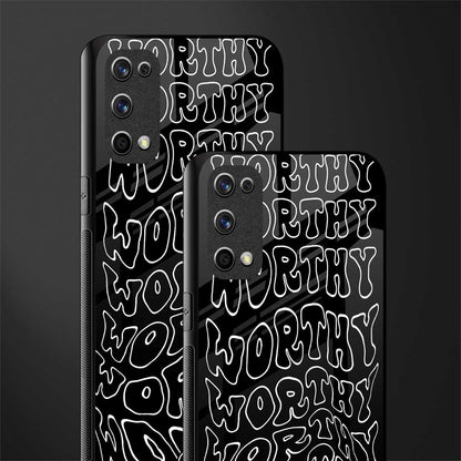 worthy black glass case for realme x7 pro image-2