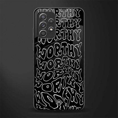 worthy black glass case for samsung galaxy a32 4g image