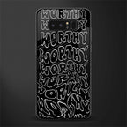 worthy black glass case for samsung galaxy note 8 image